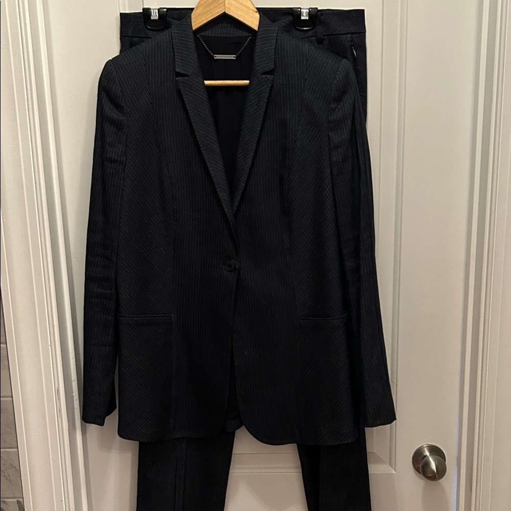 Elie Tahari Deep Blue Striped Suit